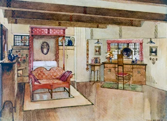 Une chambre dans le style Arts et Métiers